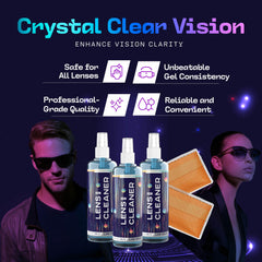 Three 1oz gel cleaner bottles in kit