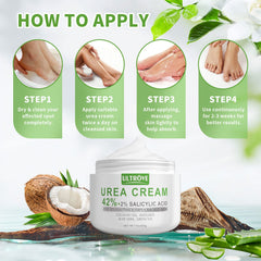 Ultrove Urea Cream combines urea and salicylic acid for renewal.