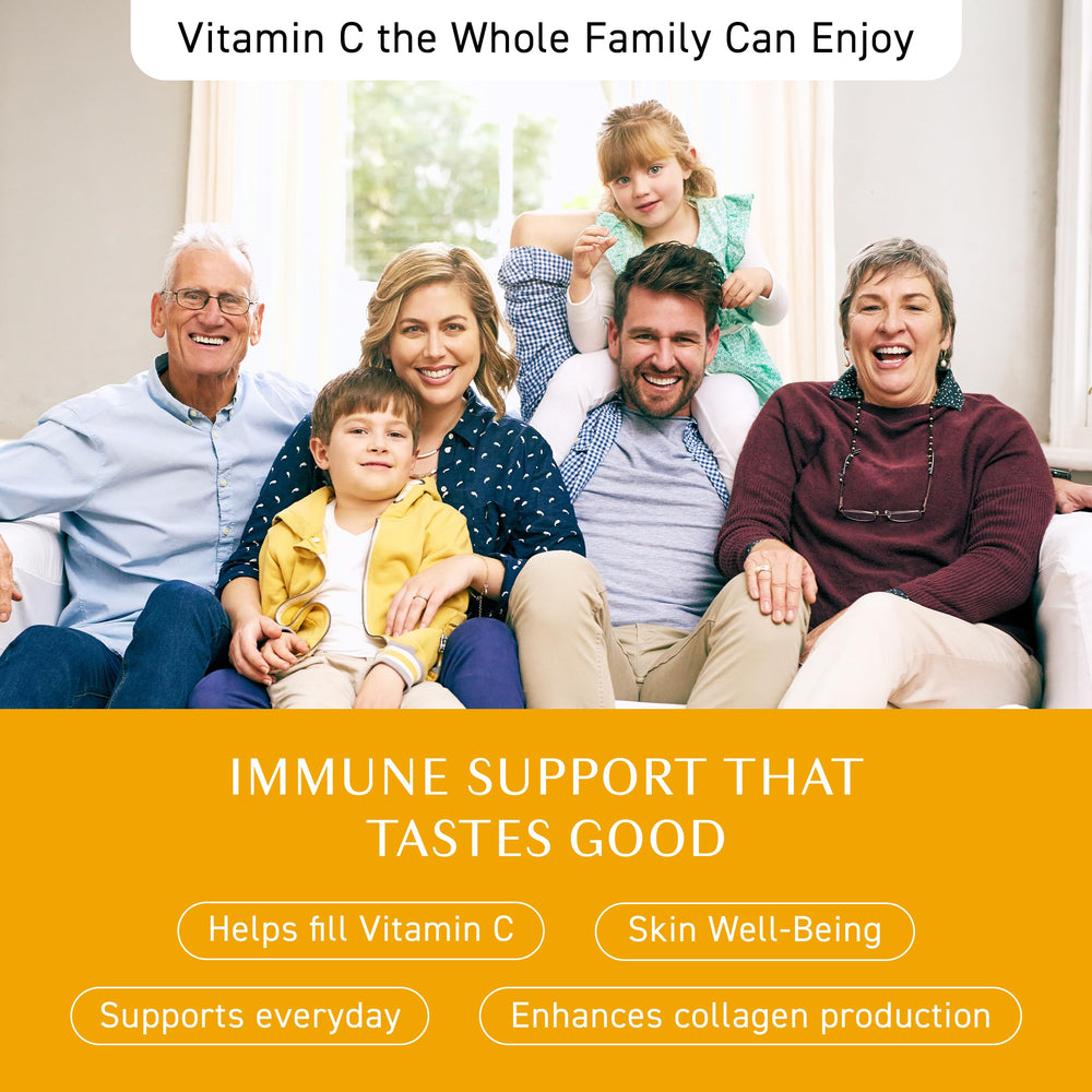Acerola-rich Vitamin C chewable with lemon flavor