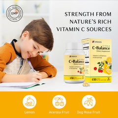 Graphic highlighting immune support from vitamin C