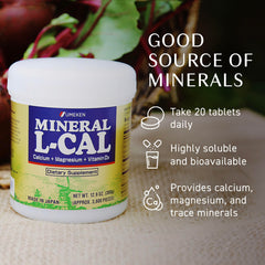 Front view of Umeken Mineral L-Calcium packaging
