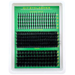 UMIRYAO DIY lash extensions 80D clusters for fuller eyes with natural feel.