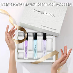 Umpeimvon roller applicator enables quick, precise fragrance touch-ups.