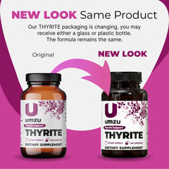 Back of Thyrite bottle showing ingredients and directions
