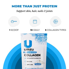UMZU zuCollagen blender bottle mix highlighting versatile daily use