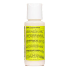 Close-up of Uncle Harry's Natural Alkalizing Miracle Mouthwash bottle and label