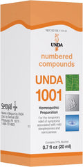 UNDA 1001 Numbered Compounds homeopathic remedy bottle and packaging