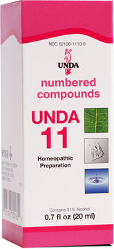 UNDA 11 Numbered Compounds hero image featuring bottle and label