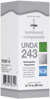UNDA 243 Numbered Compounds bottle with 0.7 fl oz label