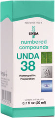 UNDA 38 Numbered Compounds bottle with label