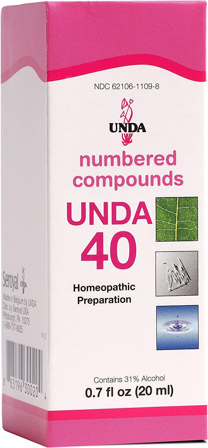 UNDA 40 Numbered Compounds bottle, 0.7 fl oz