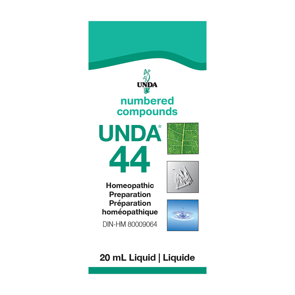 UNDA 44 Numbered Compounds bottle and box