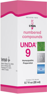 UNDA 9 Numbered Compounds bottle in 0.7 fl oz size