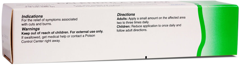 UNDA Calendula Cream 1.4 oz - back label and ingredients