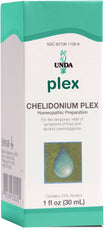 Front view of UNDA Chelidonium Plex bottle (1 fl oz)