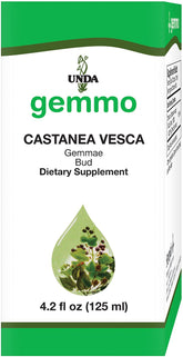 UNDA Gemmo Therapy Castanea Vesca bottle with label
