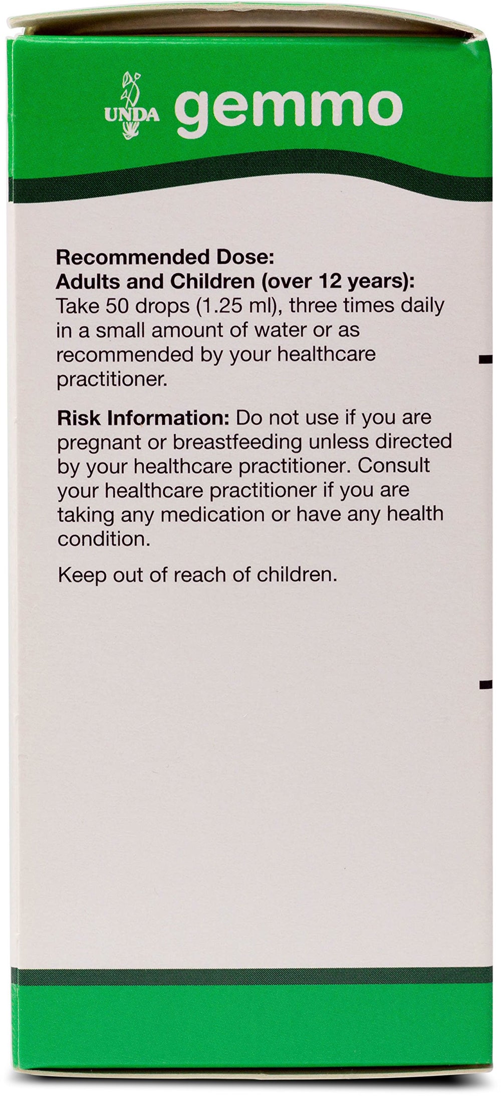 Castanea Vesca Gemmotherapy product label with ingredients