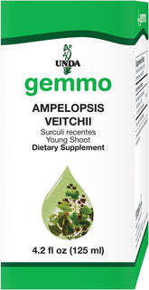 UNDA gemmo therapy ampelopsis veitchii 4.2 fl oz bottle - front view