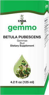 Front view of UNDA Gemmo Therapy Betula Pubescens Birch Bud Extract bottle