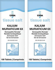 UNDA Kalium Muriaticum 6X bottle label