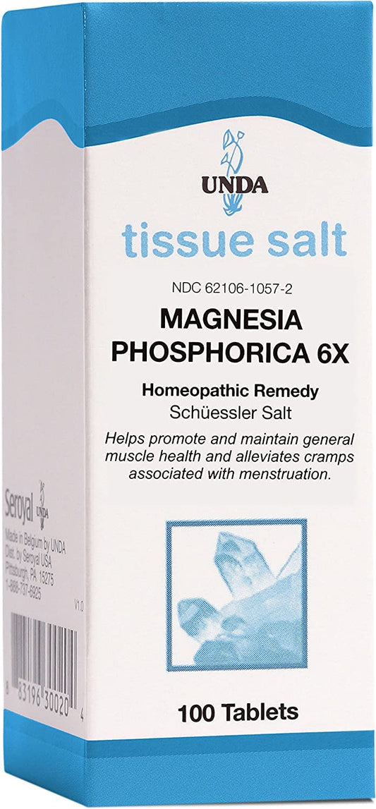 UNDA Magnesia Phosphorica 6X bottle – 100 tablets