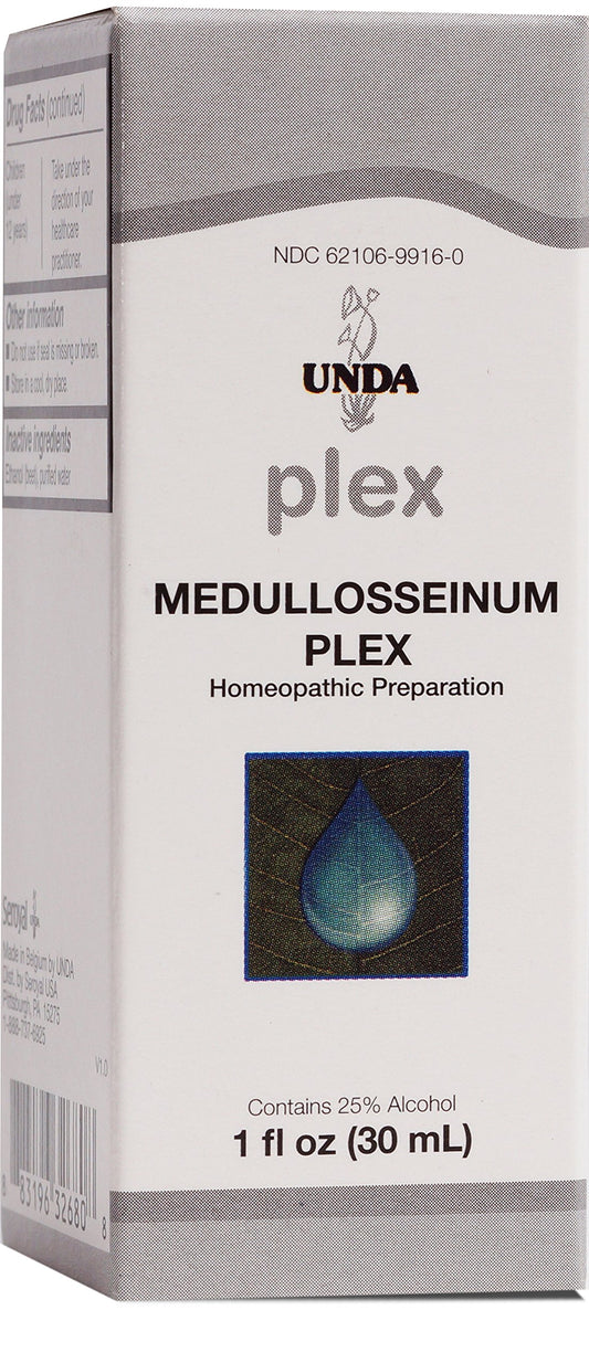 1 oz UNDA Medulosseinum Plex bottle and label