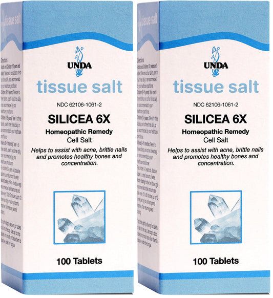 UNDA Silicea 6X Salt 100 tablets per pack (2-pack) – hero image