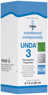 UNDA 3 Numbered Compounds bottle with packaging