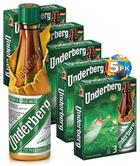 Underberg Natural Herb Bitters 2-ounce single-portion bottle wrapped in straw-paper