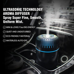 Close-up of 100ml reservoir in Unee Car Diffuser Black