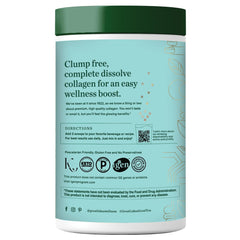 Unflavored marine collagen powder dissolving quickly