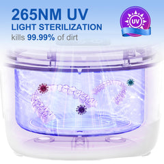 Front view of UNICHERRY cleaner showing control button