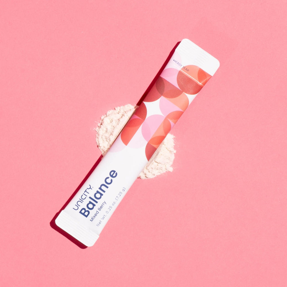 On-the-go lifestyle shot with Unicity Balance sticks