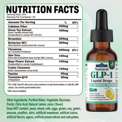 Unisex GLP-1 drops 2-pack packaging and 120ml bottle.