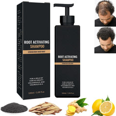 UN UNITEDTIME Root Activator shampoo bottle close-up for daily scalp nourishment.