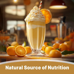 Ingredients and nutrition facts panel on jar