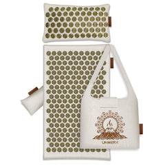 UNMERA acupressure mat and pillow set with flower-shaped spikes