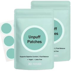 Unpuff Patches 2-pack packaging with 60 patches