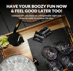 On-the-go pack slipping into purse with Unbooze ready
