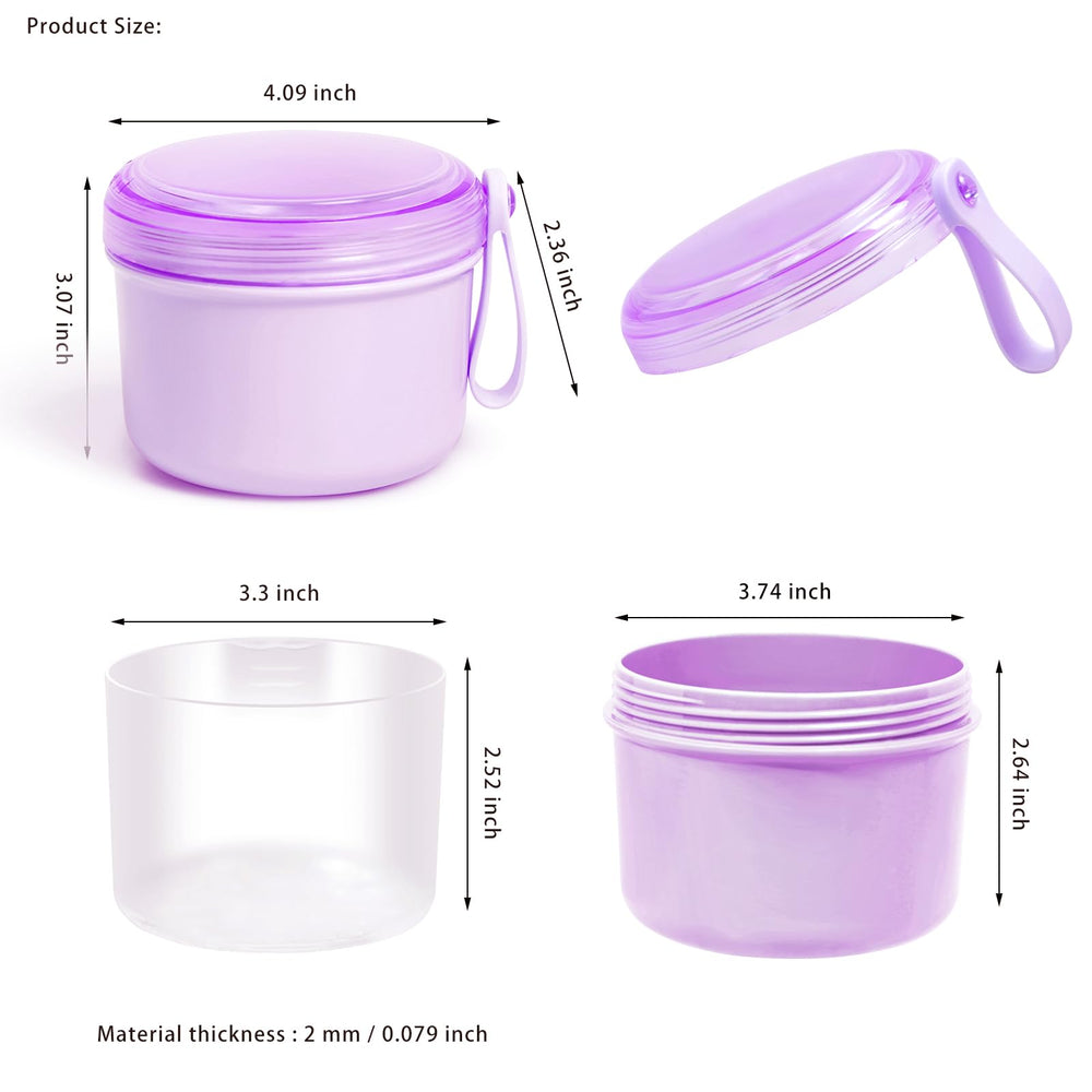 Transparent drainage tray inside denture soaking cup