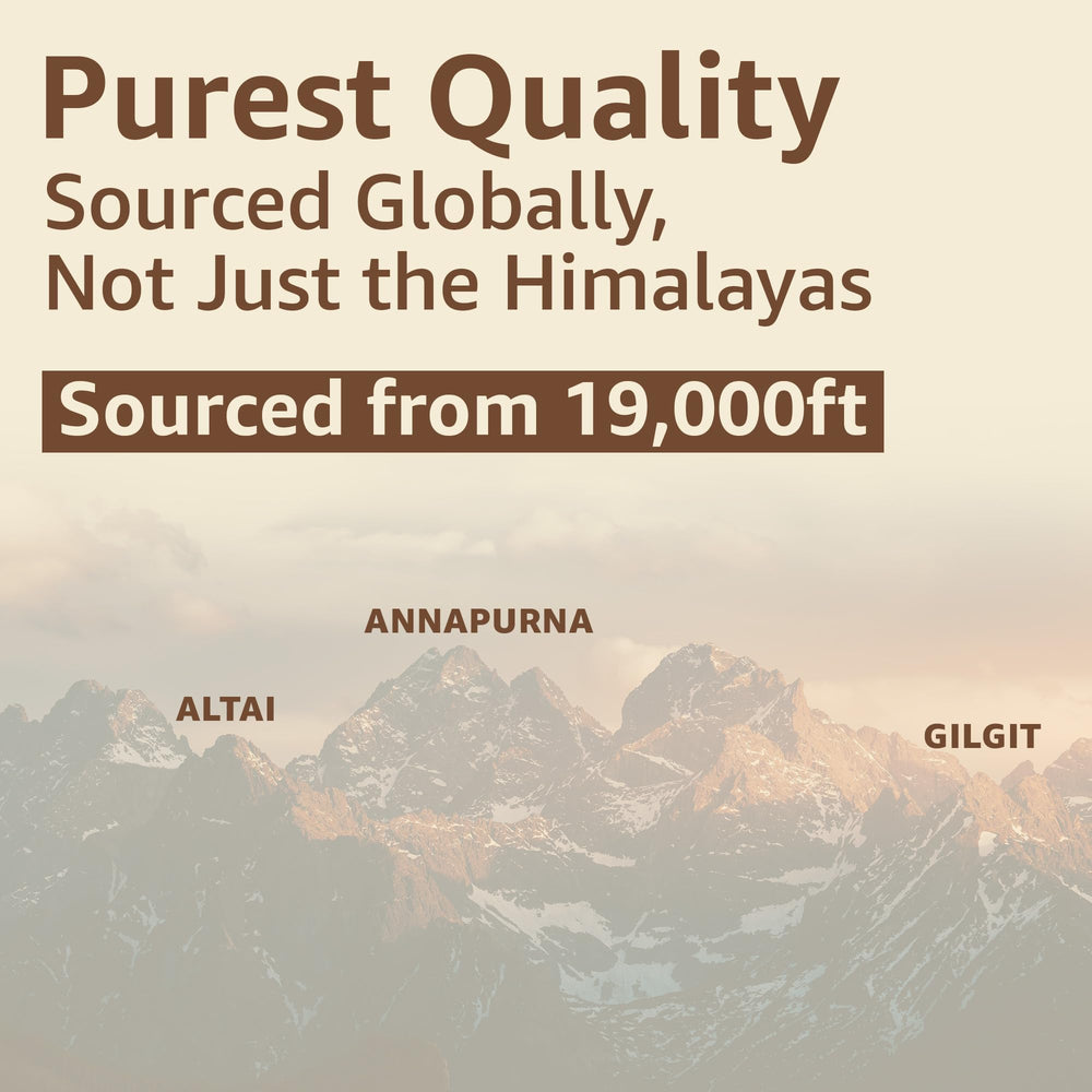 Shilajit resin in a glass of water