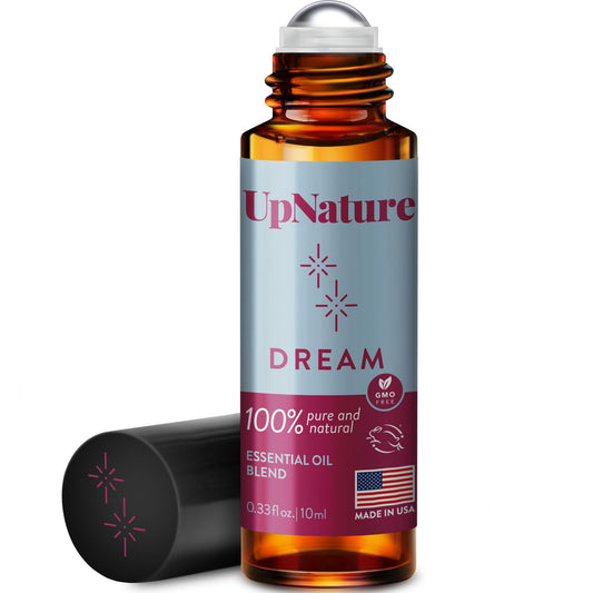 UpNature Dream Sleep Essential Oil Roll-On bottle on white background