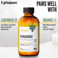 USA-packaged fenugreek oil label