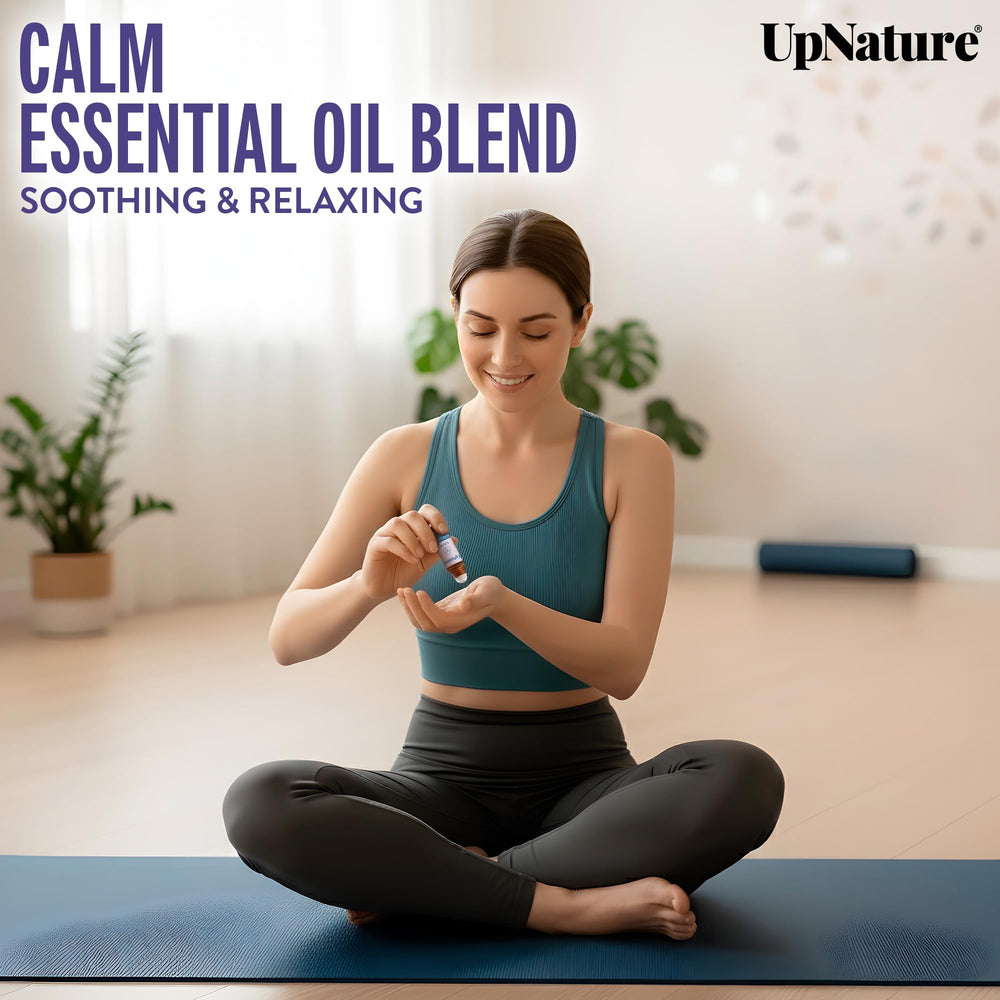 Elegant gift box packaging for UpNature essential oil roll-on set