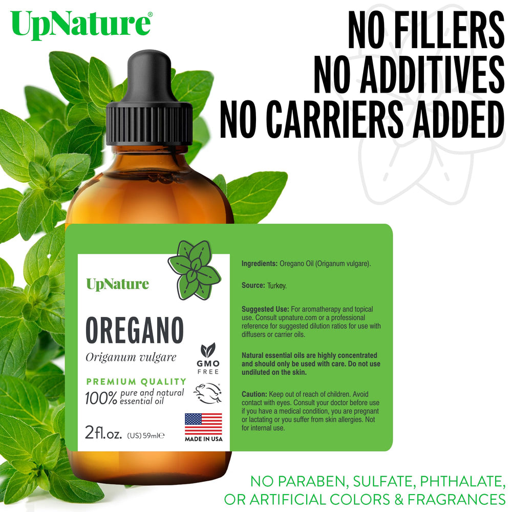 Oregano oil droplets in a dropper