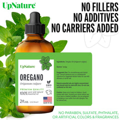 Oregano oil droplets in a dropper
