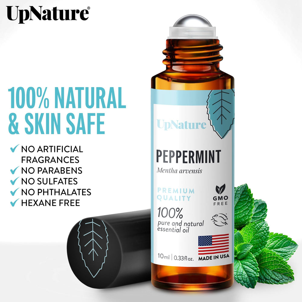Product shot of UpNature Peppermint Roll-On for pregnancy nausea