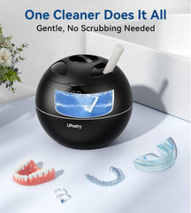 Built-in UV care for dental appliances