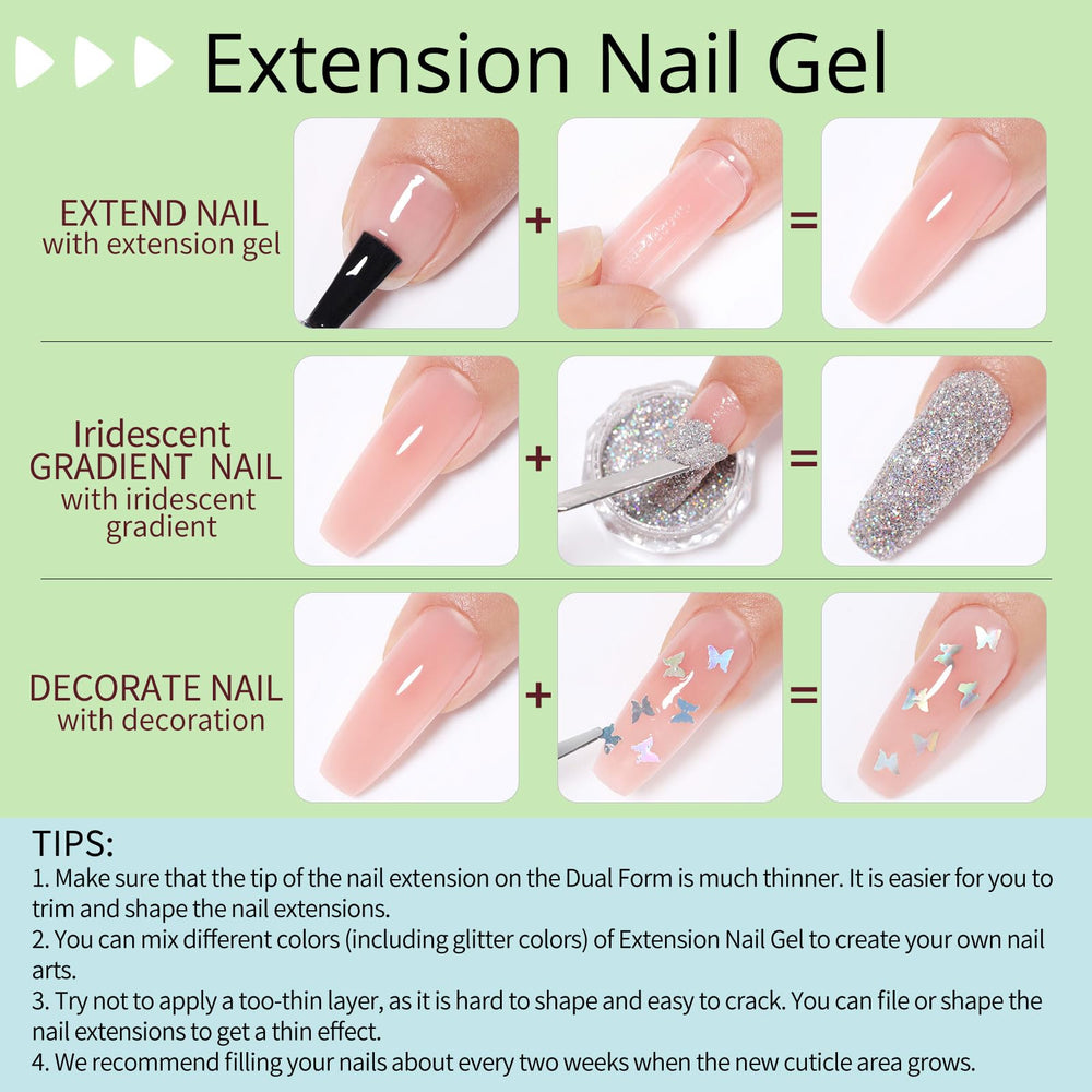 UR SUGAR Yellow neon extension gel for bright accent nails and fun.