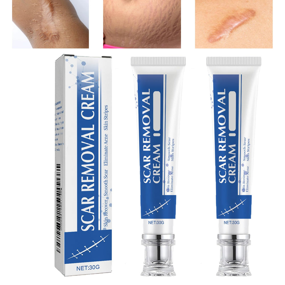 URABOS scar cream tube closeup showing gentle formula for sensitive skin.